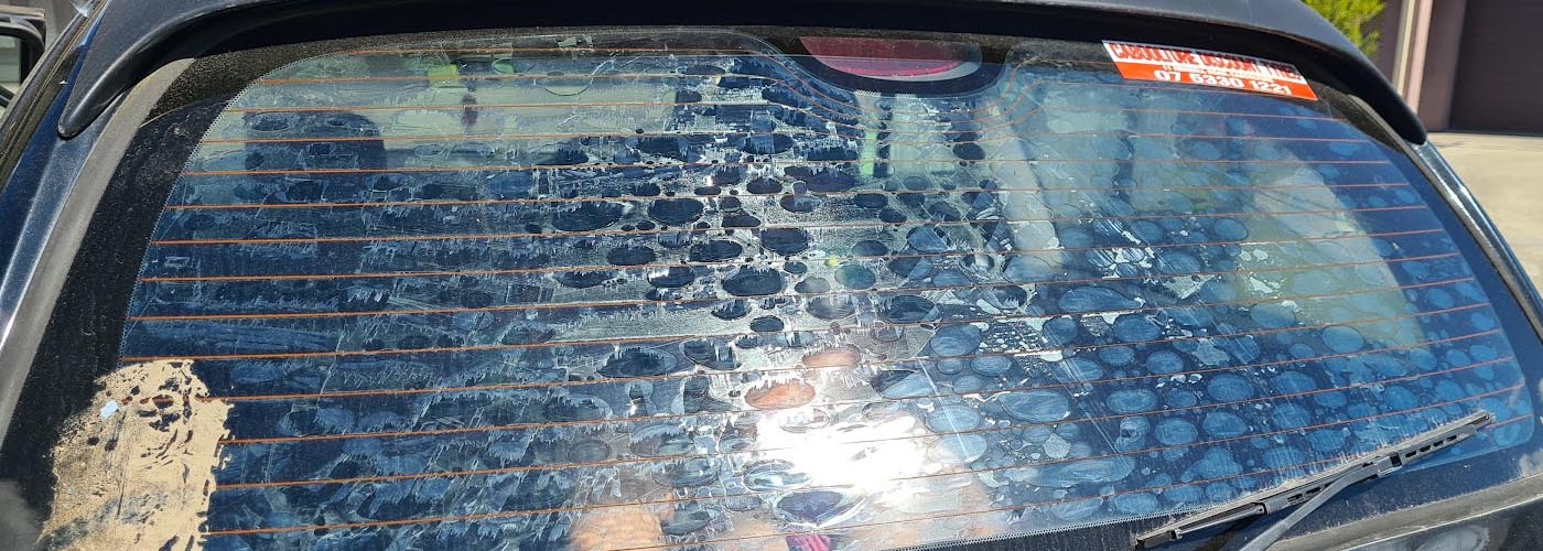 bubbled tint on car